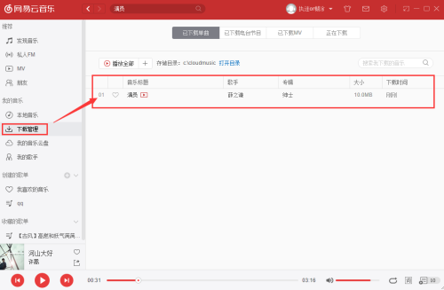 网易云音乐歌曲下载方法4