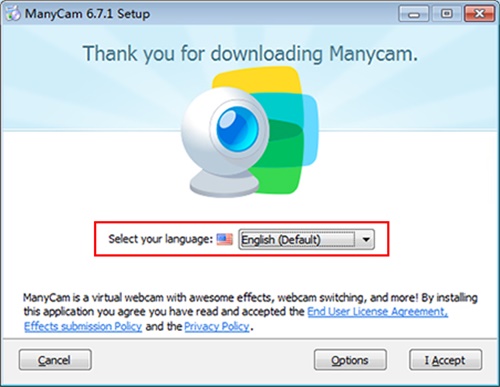 ManyCam电脑版安装步骤1