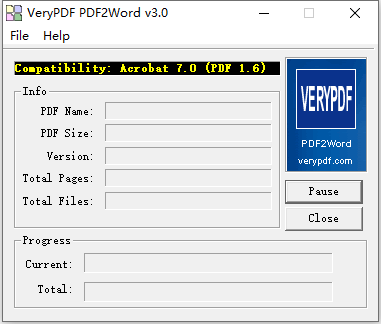 VeryPDF PDF2Word软件功能1