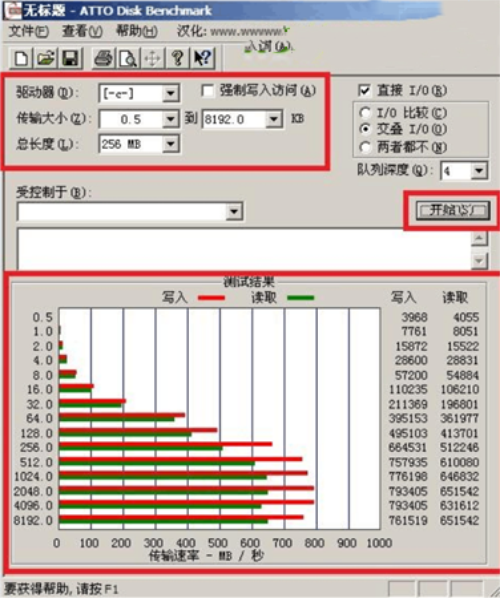 ATTO Disk Benchmark测试磁盘性能的技巧4