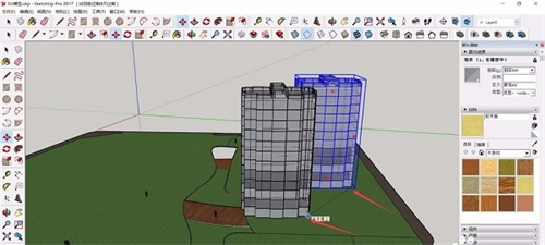 sketchup怎么复制大块的建筑物4