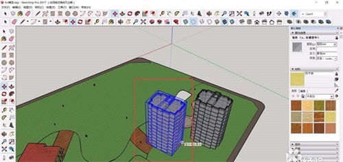 sketchup怎么复制大块的建筑物6