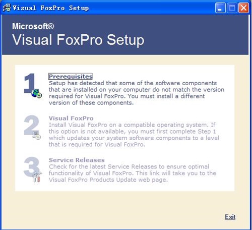 visual foxpro 9.0中文版安装方法1