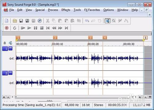 Sound Forge电脑版音频拆分4