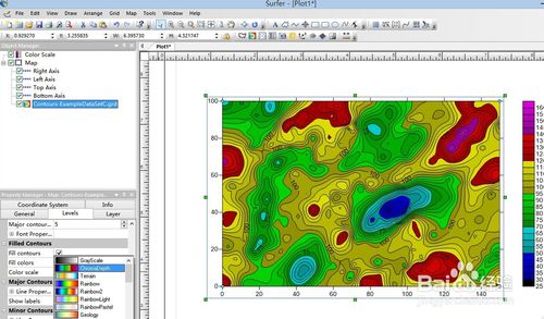 怎样用surfer破解版画平面等值线图8