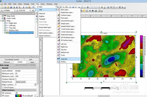 怎样用surfer破解版画平面等值线图10
