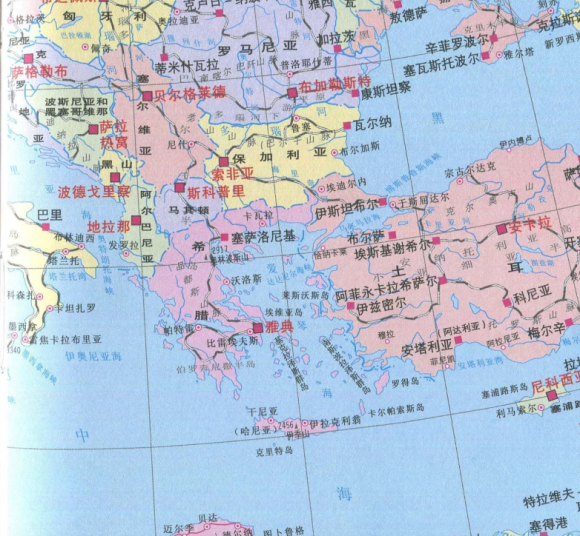 【地中海地图】地中海地图高清版大图下载 v1.0 电子版-七喜软件园