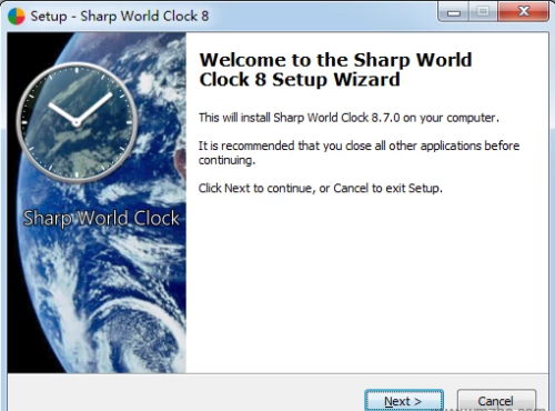 Sharp World Clock世界时钟软件安装教程1