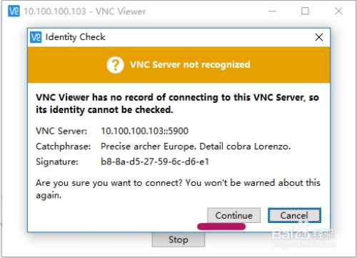通过客户端VNC Viewer访问远程桌面2