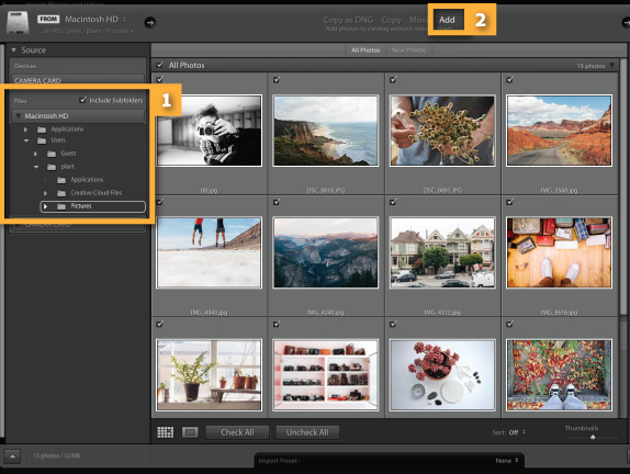 Lightroom Classic 2021如何快速导入照片2