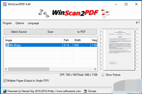 WinScan2PDF图文介绍2