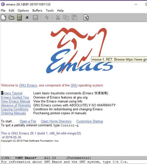 GNU Emacs编辑器怎么设置中文1
