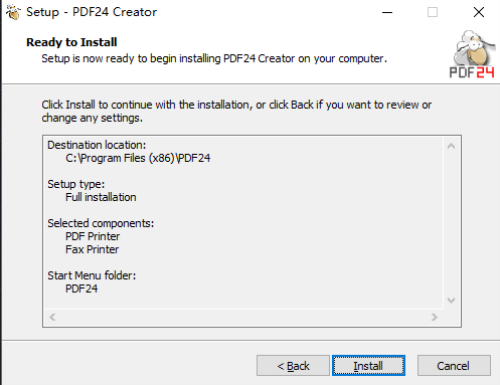 PDF24 Creator安装步骤5