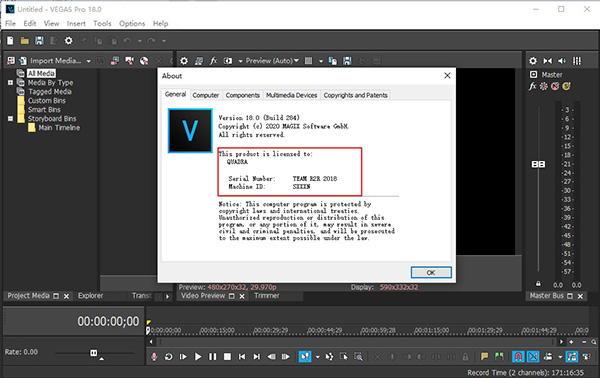 vegaspro18破解版百度云下载v1800284汉化版免序列号