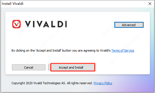 Vivaldi浏览器官方版软件安装步骤1