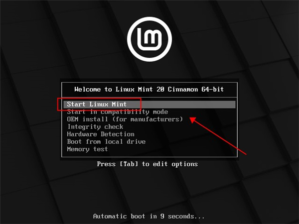 linux mint 20如何安装1