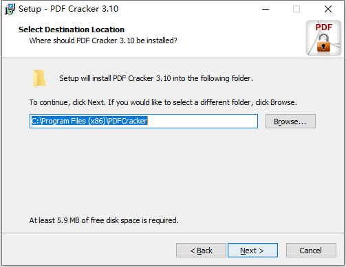 PDF Cracker破解版安装步骤2