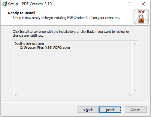 PDF Cracker破解版安装步骤3