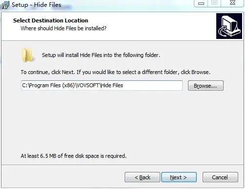 VovSoft Hide Files破解版安装步骤3