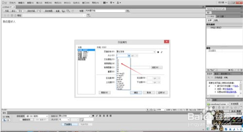 dreamweaver cs5破解版怎么设置字体大小5