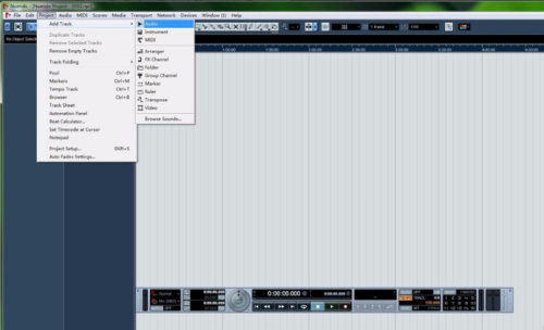 Nuendo如何新建轨道2
