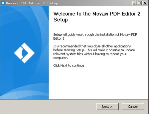 Movavi PDF Editor安装步骤2