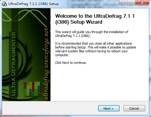 ultradefrag绿色版安装步骤1