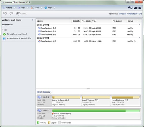 Acronis Disk Director