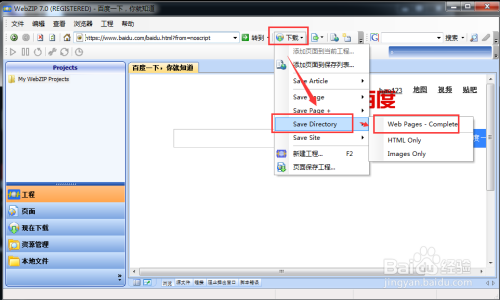 webzip中文破解版如何下载网站5